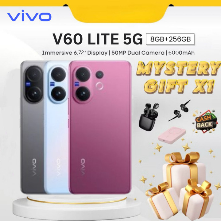Vivo V60 5G Smartphone 10x Zoom Telephoto, ZEISS Multifocal 