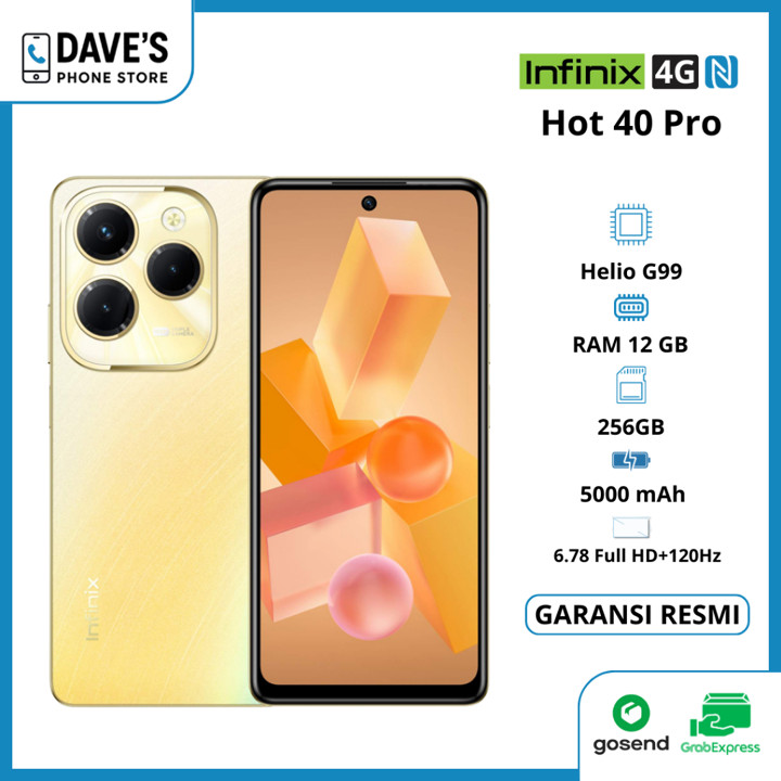 Infinix Hot 40 Pro 8/256GB & 12/256GB - Helio G99 - 6.78” FH