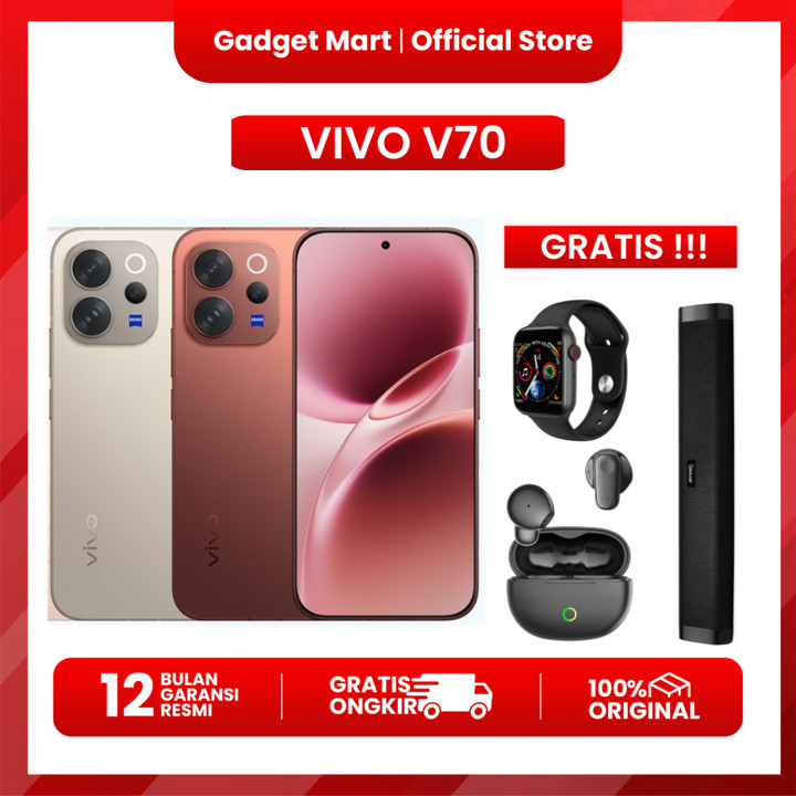 VIVO V70 - NEW 12/256GB - KAMERA ZEISS - TAHAN AIR DEBU - IP
