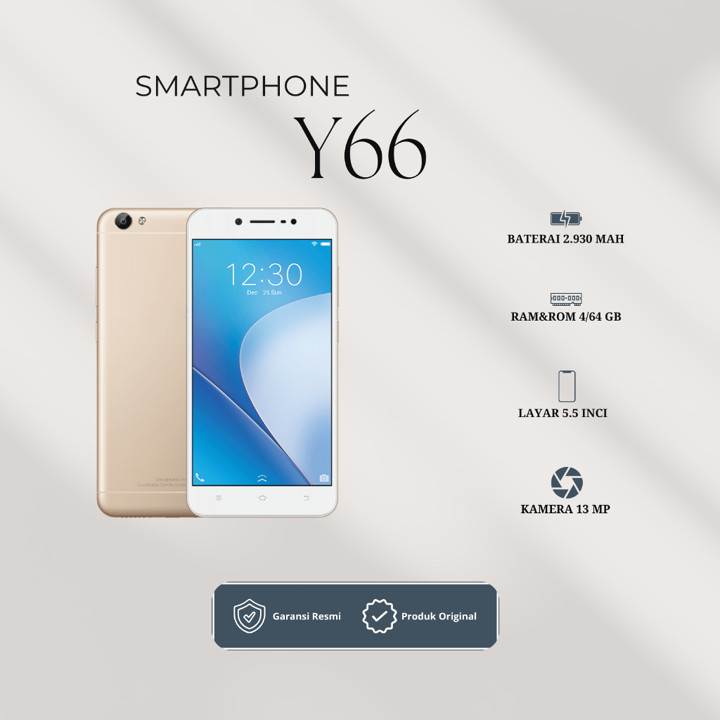 Smartphone VIVO Y66 RAM 4/64 GB - Desain Elegan, Kamera Cang