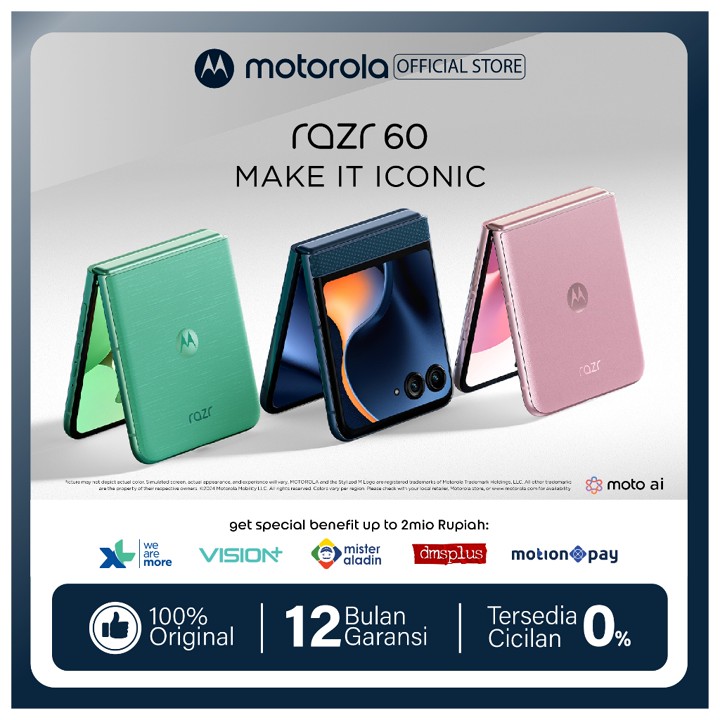 Motorola Razr 60 | 4500mAh 30Wwired/15W WLC - 32MP Selfie - 50MP RearCam OIS - 1