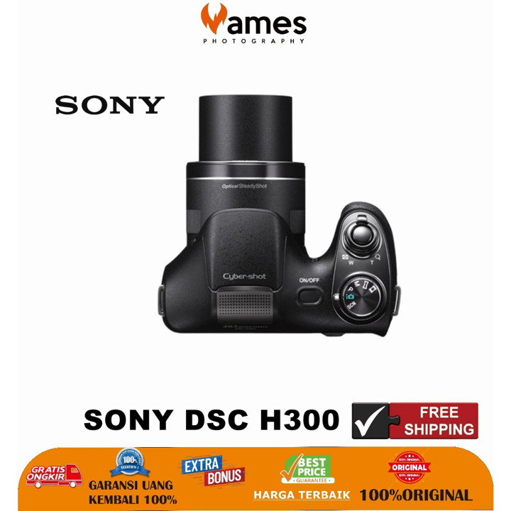 Kamera SONY DSC H300 20.1MP Prosumer Zoom Support Foto & Vid