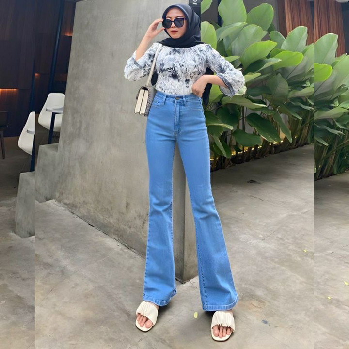 CUTBRAY LOOSE JEANS HIGHWAIST KOREAN STYLE NON STRETCH 27-34
