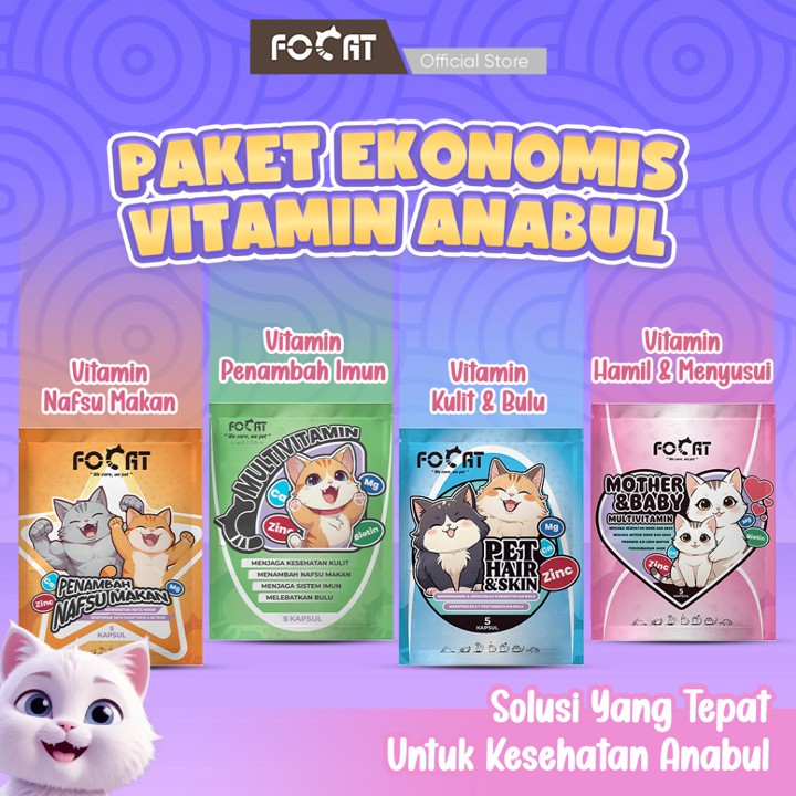 [PAKET EKONOMIS VITAMIN ANABUL] FOCAT Multivitamin dan Suple