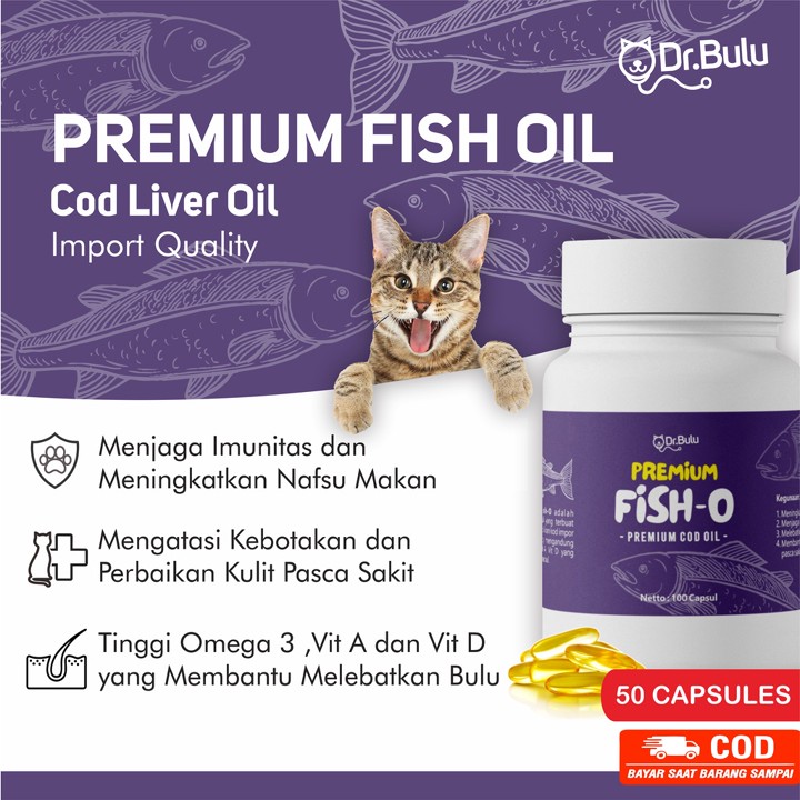 Dr.Bulu - Fisho - Minyak Ikan Premium Untuk Hewan Peliharaan