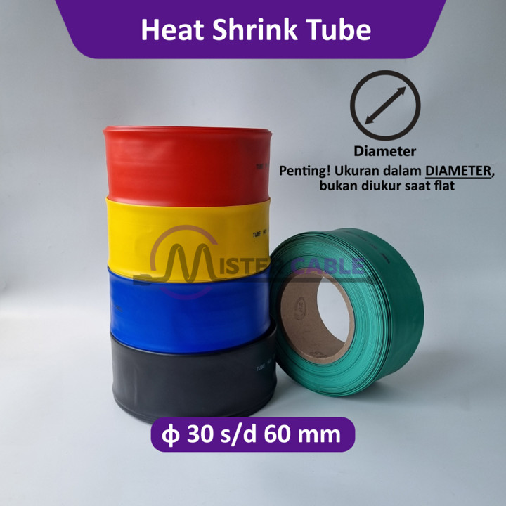 Heatshrink Tube 30 mm s/d 60 mm @ 1Meter Heat Shrink Tubing 