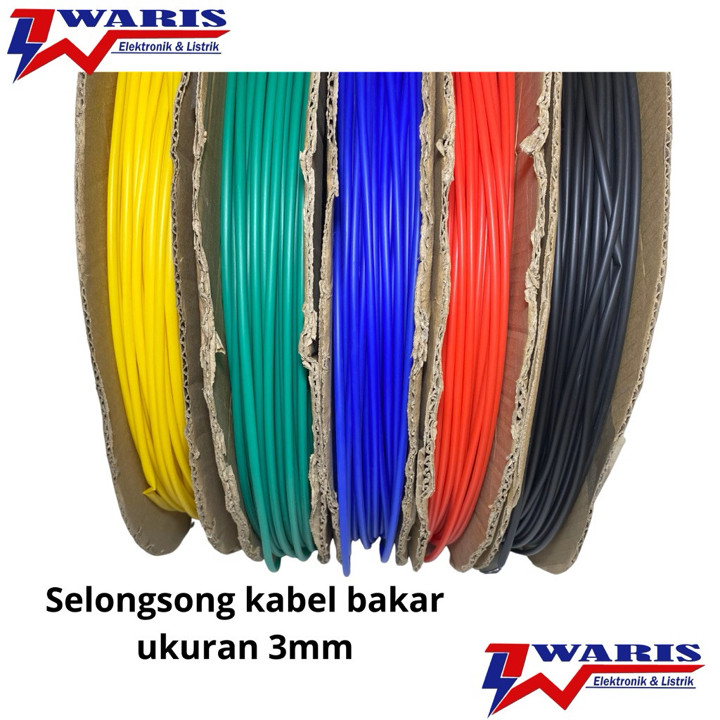 Selang Bakar Selongsong Kabel Bakar Heat Shrink 3mm ECERAN p