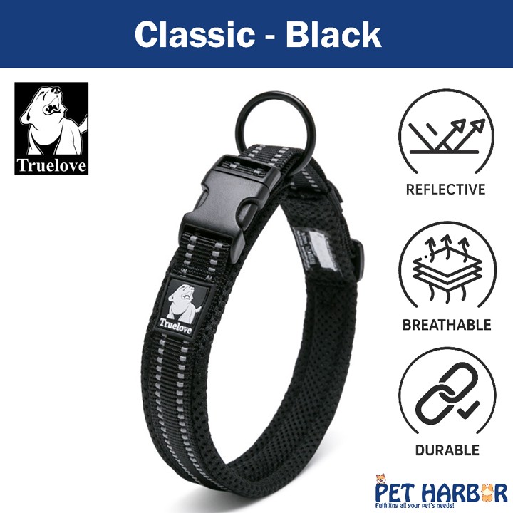 Truelove Classic Dog Collar - Reflective / Kalung Anjing / P