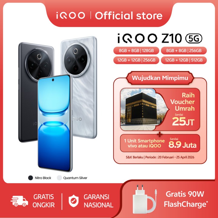 iQOO Z10, 7300mAh + 90Watt, Snapdragon 7s Gen 3, AnTuTu 822,705, 120Hz Quad-Curv