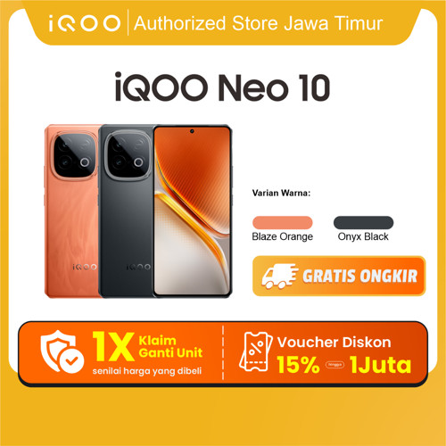 vivo iQOO Neo 10 [BISA NSTAN PENGIRIMAN], 1st Snapdragon 8s Gen 4 + Q1 (Dual Chi