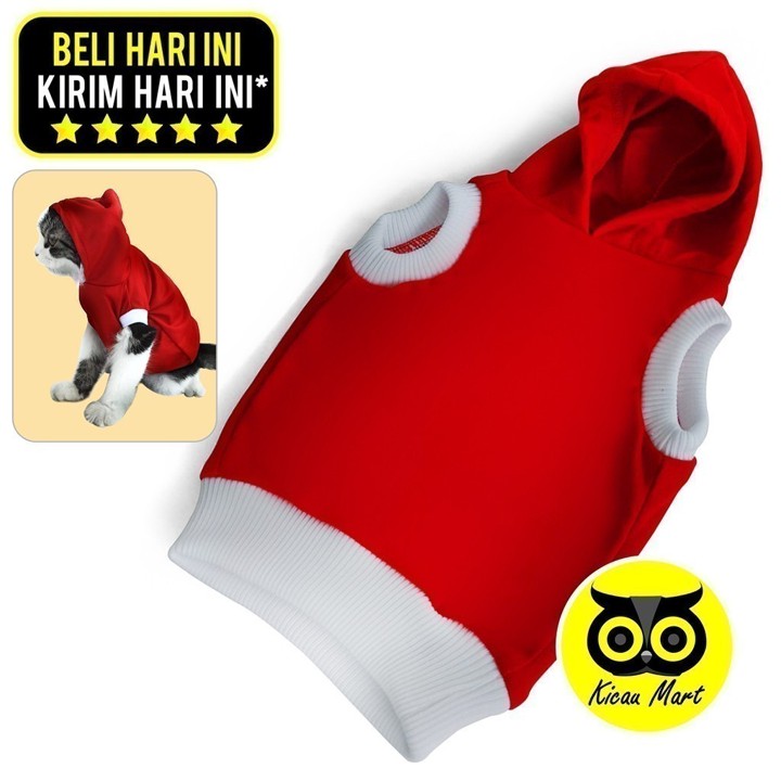 KICAU MART Baju Hewan Kucing Anjing Hoodi Hoodie Kupluk Jake