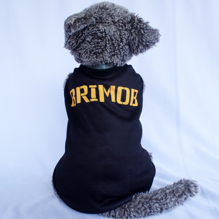 Baju Kucing Lucu Murah Motif Polisi Brimob Cowo Cewe Jantan 
