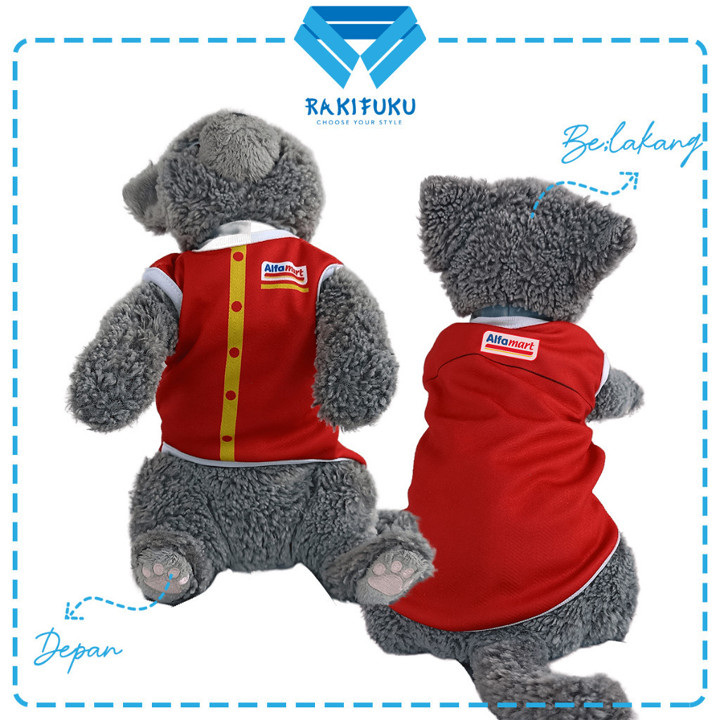 Baju Kucing Anjing Lucu Murah Seragam Alfamart Cowo Cewe Jan