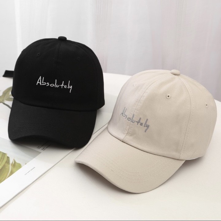 Topi Baseball Pria Wanita Dewasa Bordir Absolutely Yours Pes