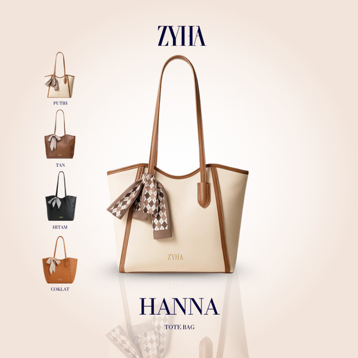 ZYHA - HANNA Totebag Besar Korea Fashion Casual Style / Shou
