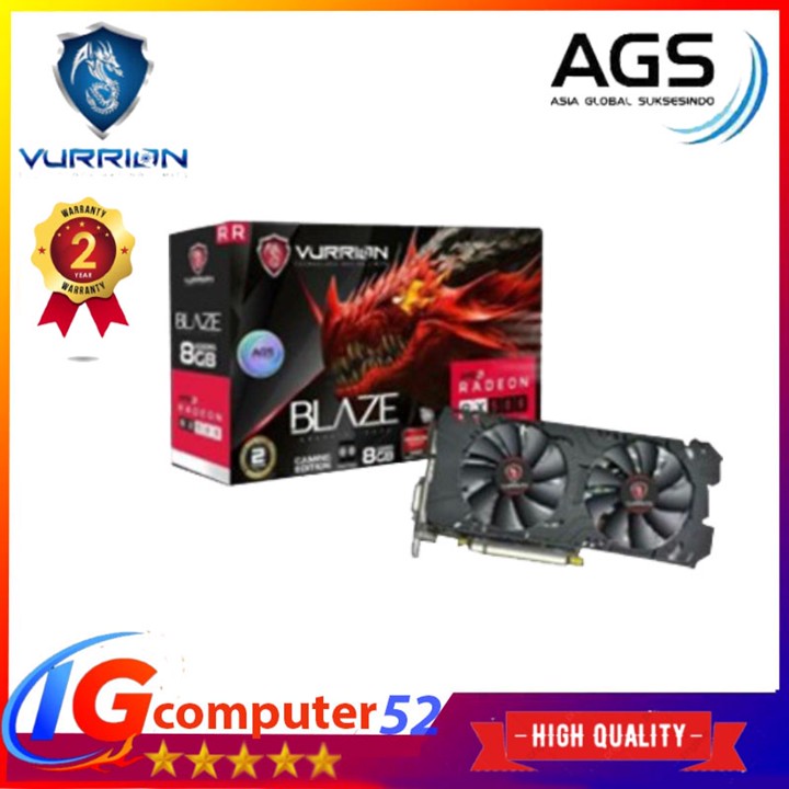 VURRION BLAZE RADEON RX580 8GB RX 580 8G RX-580 8GB AMD RADE