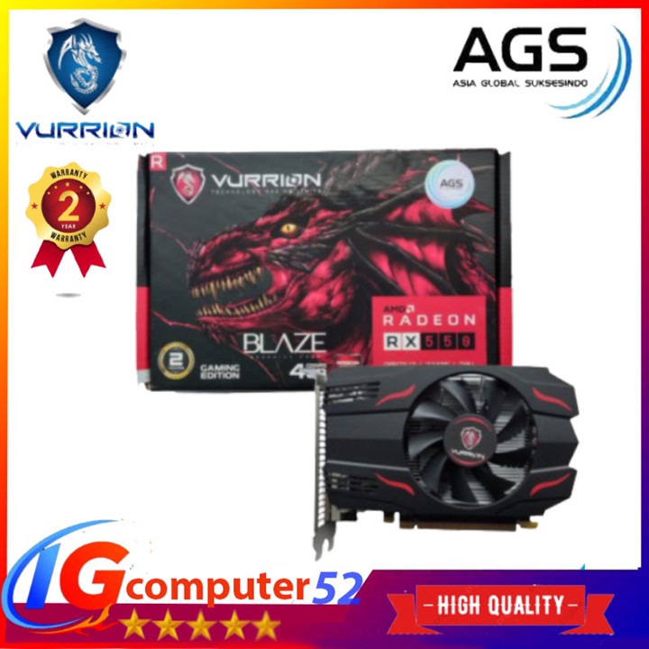 VGA Vurrion RX550 DDR5 4GB 128bit