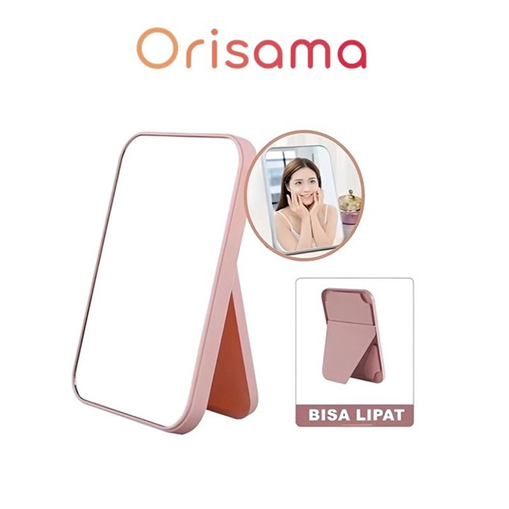 Cermin Lipat Persegi Portable Beauty Mirror Kaca Rias Make U