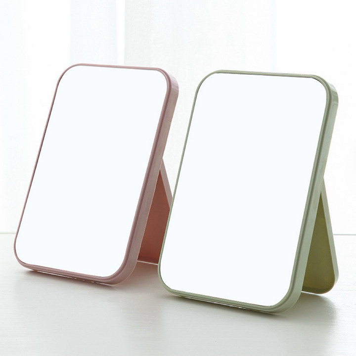 Cermin Lipat Persegi Portable untuk Rias Wajah / Makeup Stan