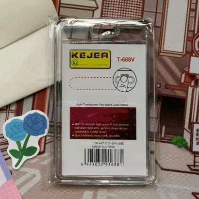 Id Card Acrylic Bening 2 sisi Tempat Id Photocard Transparan