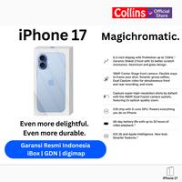 APPLE iPhone 17 256GB 512GB A19 Chip 6.3" OLED 120Hz Resmi I