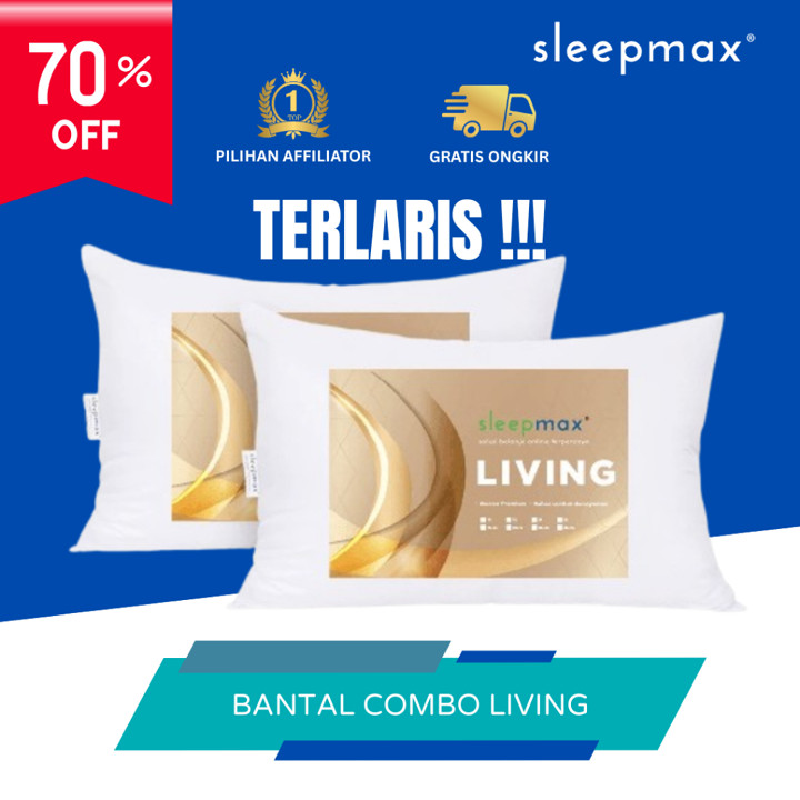 Sleepmax Paket 2 Bantal Tidur Combo Living Pillow
