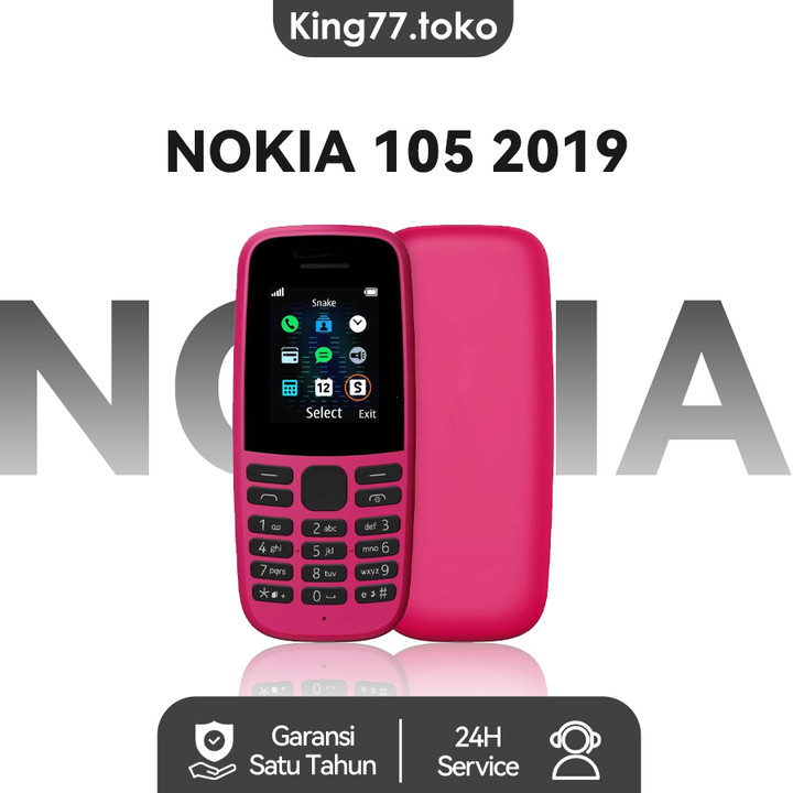 HP Nokia 105 (2019) ponsel candy bar layar besar dual-SIM