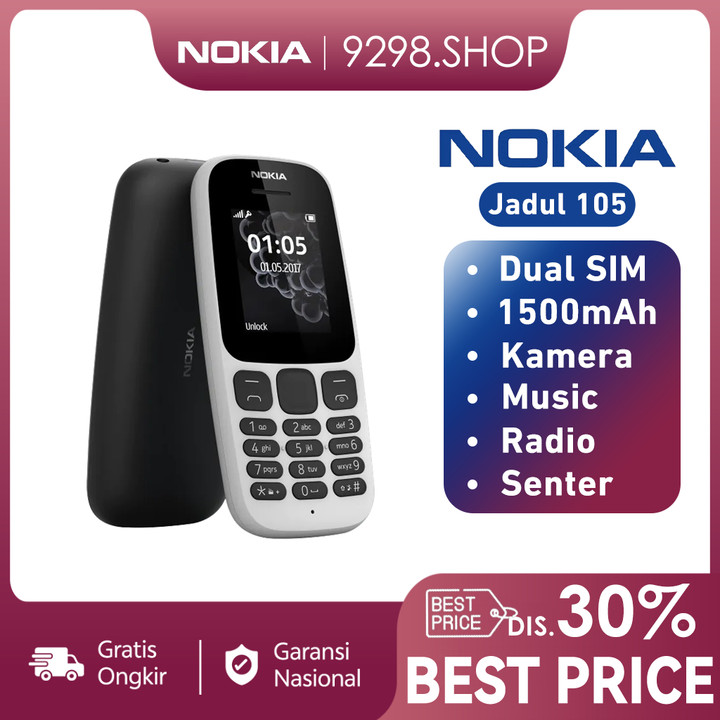 HP Nokia Jadul 105/2017 DUAL SIM (TA-1174)