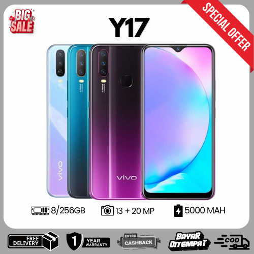HANDPHONE SMARTPHONE ANDROID Y17 RAM 8GB ROM 256GB HOT SALE 