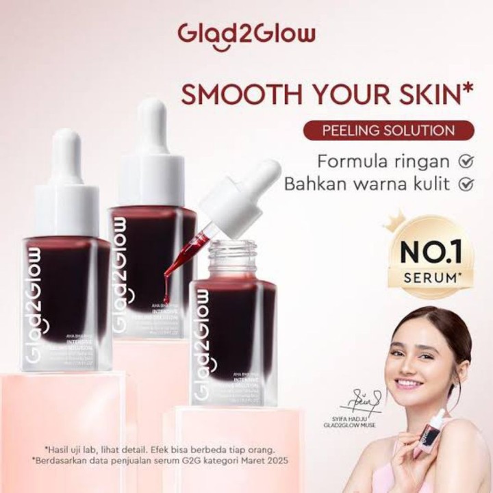 GLAD2GLOW PEELING SERUM Serum Skincare Serum Wajah Anti-Keru