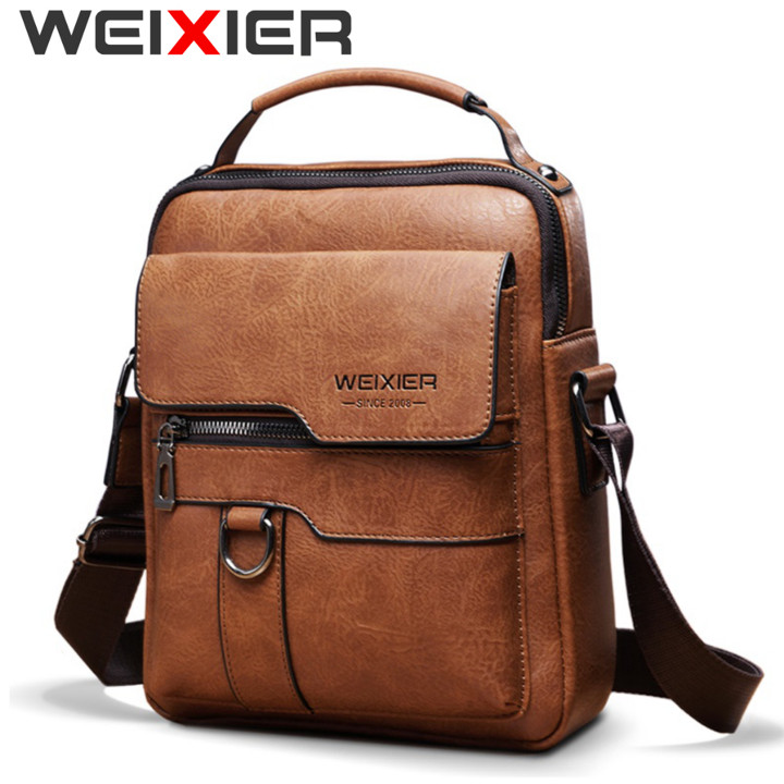 WEIXIER 8642 Tas Selempang Pria Kulit Crossbody Sling Bag An