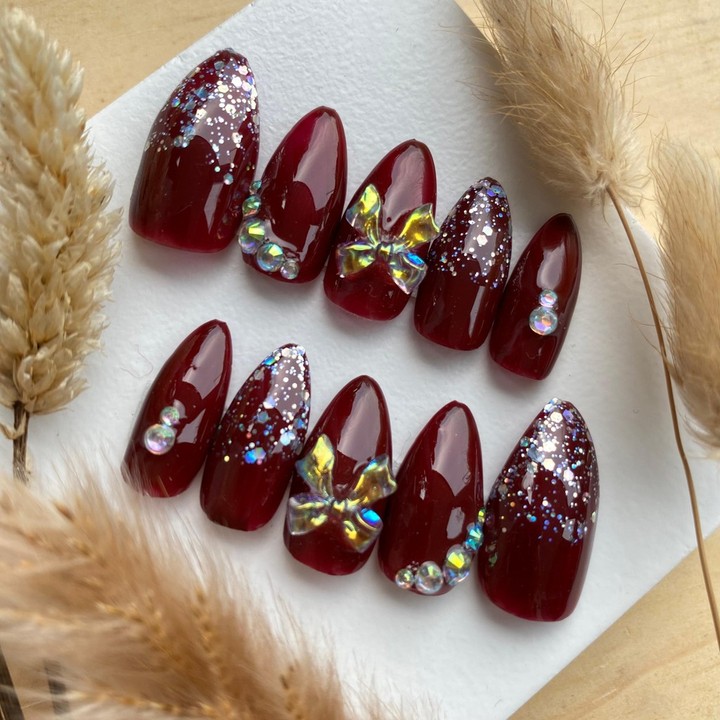 [FREE LEM] Grosir kuku palsu + lem fake nail art press on na
