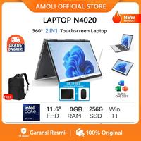 AMOLI Laptop 2-in-1 Intel N4020 11,6 inci laptop touchscreen