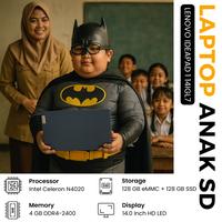 Laptop Lenovo Slim IdeaPad 1i - Celeron N4020 - 4GB - 256GB 