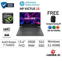 HP VICTUS 15 RYZEN 7 7445HS RTX3050 6GB/ 16GB 512GB W11+OHS+