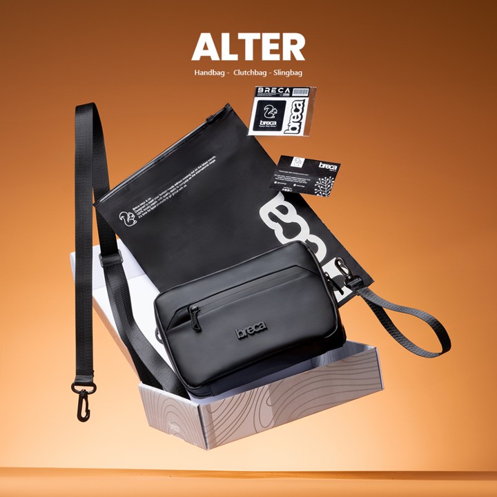 Breca - Handbag Alter tas tangan pria  Tas selempang waterpr
