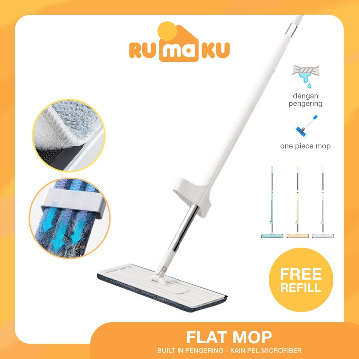 Rumaku Alat Pel Lantai Ultra Mop Acline Pel Lantai Praktis Tarik Peras Handsfree Otomatis
