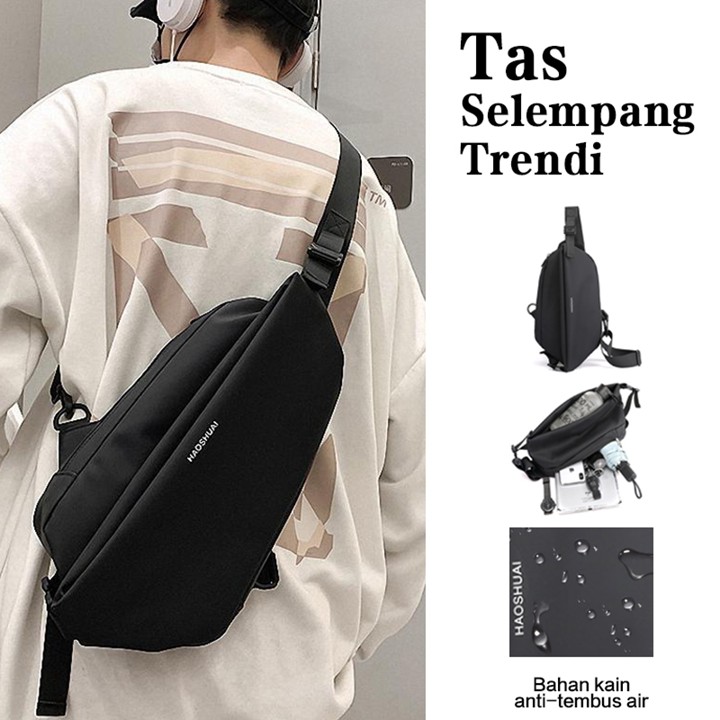 Freeknight Tas Selempang Pria Multifungi Sling Bag sling bag Fashion Casual cowok Anti air TS707