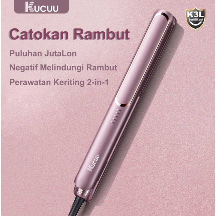 KUCUU Catokan Rambut catokan curly catok  2 in 1 Hair Straig