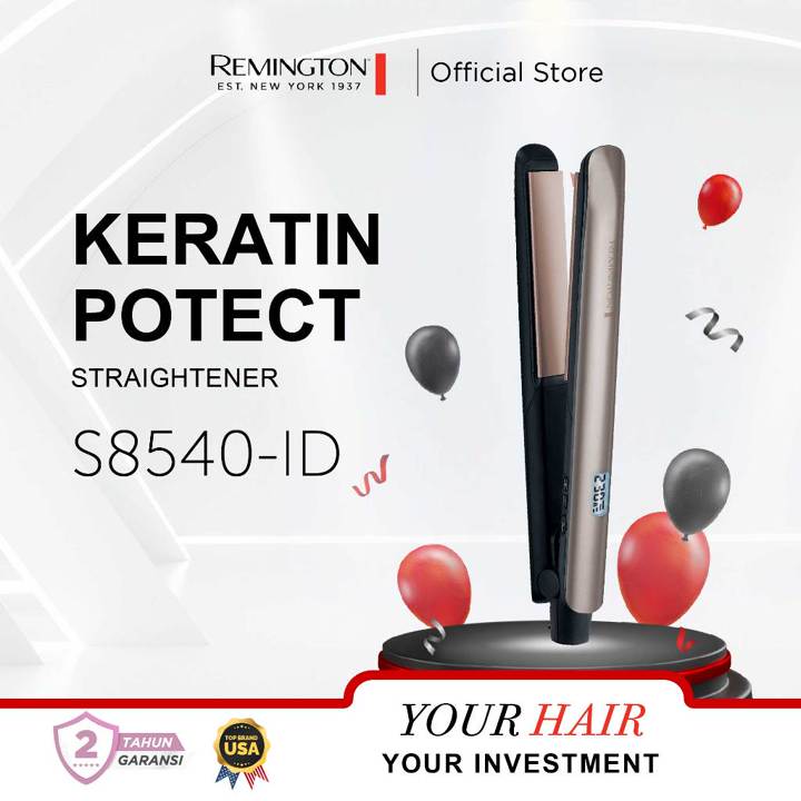 Remington Catokan Pelurus Rambut Keratin Protect S8540