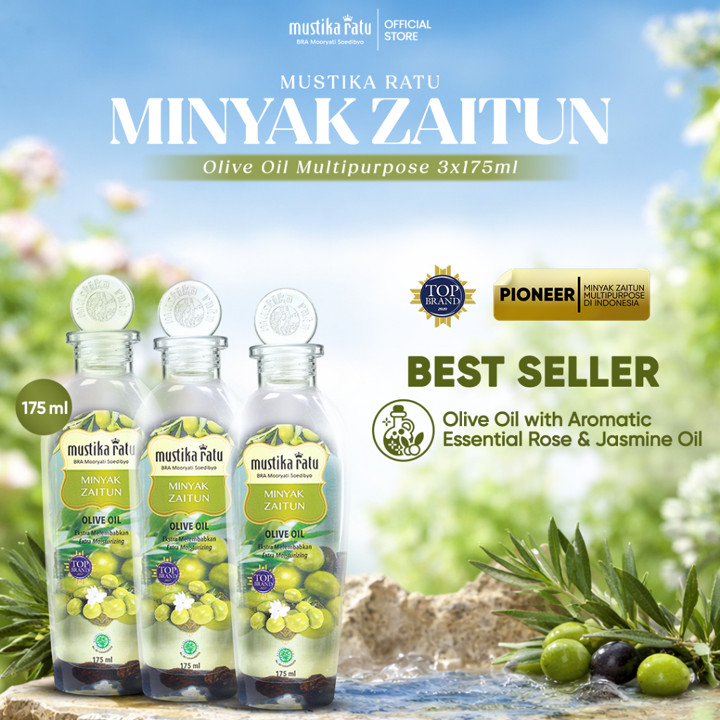 Mustika Ratu Triple Bundle Minyak Zaitun Perawatan kulit 175ml