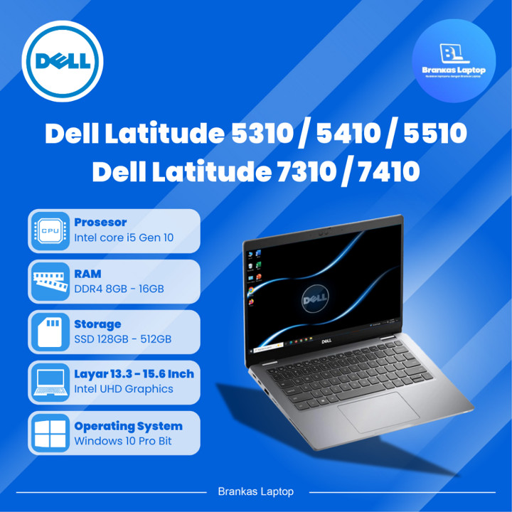 Dell Latitude 5310 / 5320 / 5410 / 5411 / 5420 / 5421/ 5430 / 7310 / 7320 / 7410