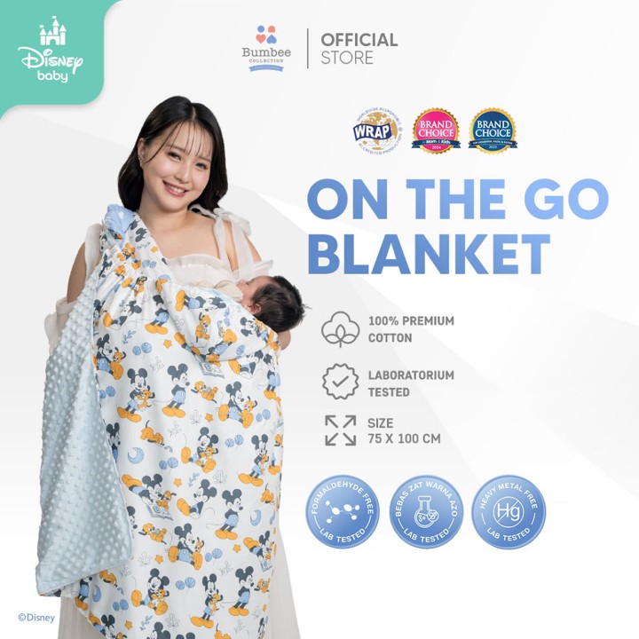 Bumbee Collection  - Selimut On The Go Blanket Selimut Bayi 