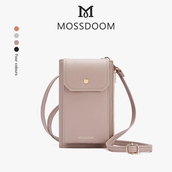 MOSSDOOM Tas Selempang Wanita Mini Phone Bag Multi-fungsi Tas Handphone