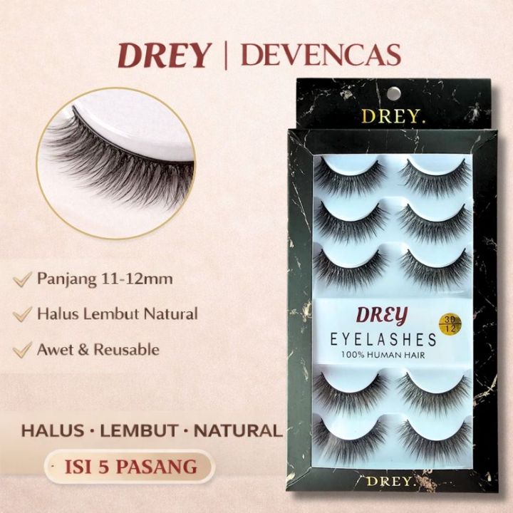 Bulu mata palsu 3D set premium quality Drey Aura 12 bisa COD