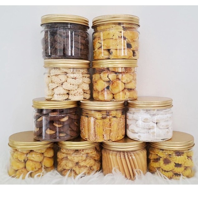 Kue kering Nastar / Keju / Putri salju / Coklat mede / Sagu keju 400ml