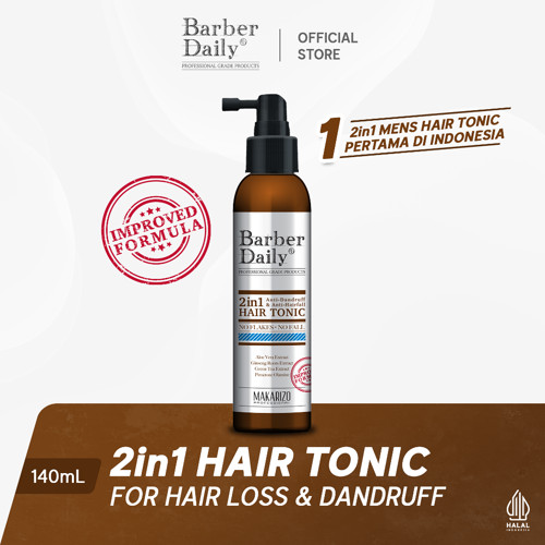 Barber Daily 2in1 Hair Tonic 140mL -  (Improved Formulation)