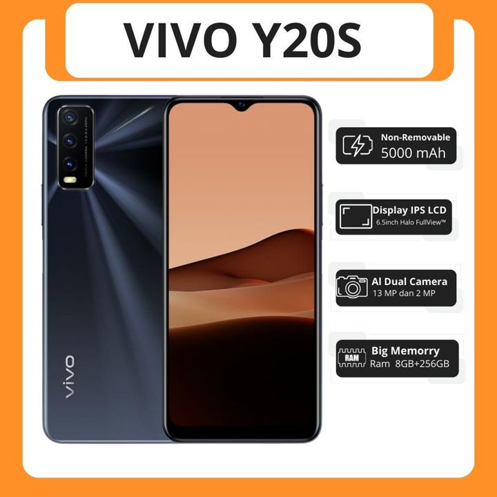 Smartphone Vivo Y20s asli ori handphone RAM 8/256GB  Camera 13MP