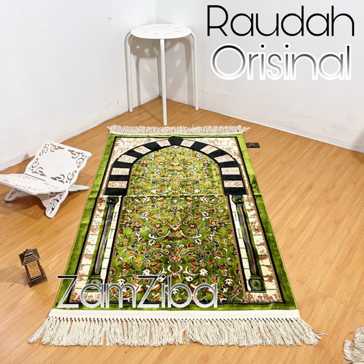Sajadah Karpet Motif Raudhah Uk besar Premium