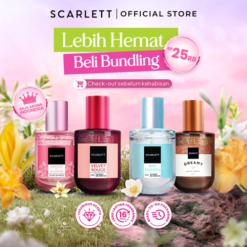 [NEW!] SCARLETT Exclusive Bundle Eau De Parfum & Extrait De Parfum 30ml Wangi Tahan Lama - Unisex - Wangi Mewah